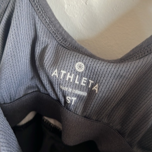 Vintage Athleta strappy Gray Textured tank Top - Picture 2 of 3